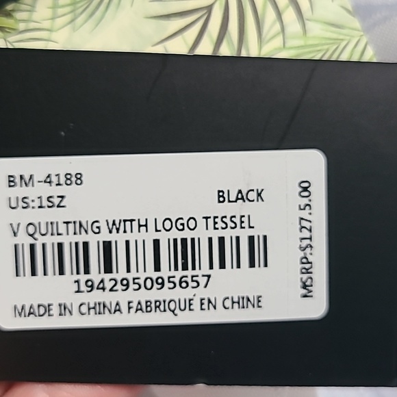 Badgley Mischka Black Crossbody Bag with Gold Accents - Picture 8 of 13